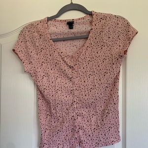 Floral button up top
